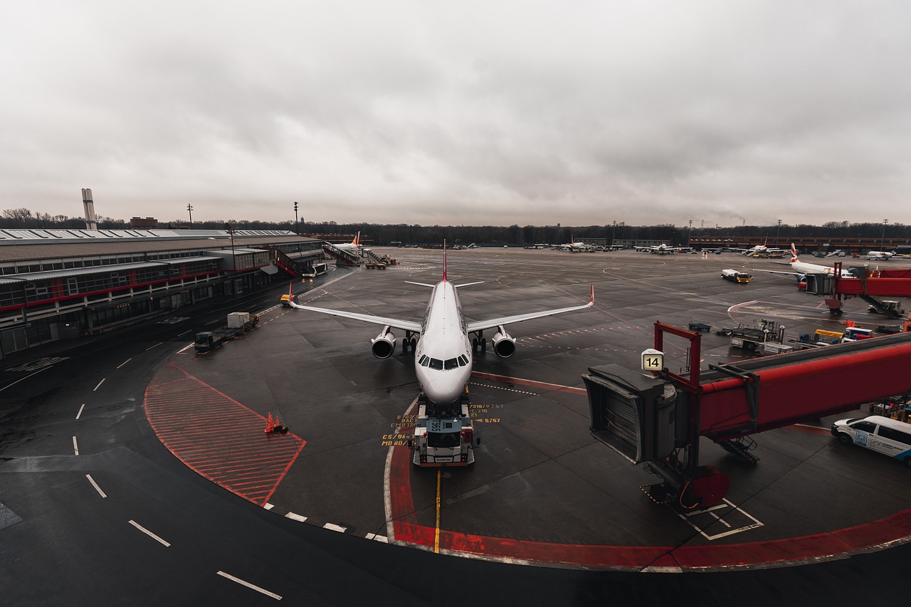 Person managing flight cancellation